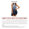 thumbnail image 3 of Vestido Corto de Color Degradado ANGGREK Cuello Halter Sin Mangas Irregular, 3 of 6