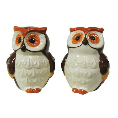 Owl Salt Pepper Shakers Brown Departments