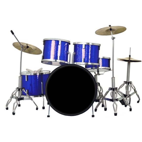 Axe Heaven Classic 5-Piece Blue Sparkle Finish Mini Drum Set Replica BLUE-DRUM-1