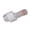 Silver, variant on Gold Womens Fish Mouth Open Toe Flat Slippers Rhinestone Beaded Sparkling Summer Shoes Comfortable Casual Slip On Slippers