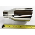 thumbnail image 4 of Exhaust Tip 2.50" Inlet 4.00" Outlet 8.00" long WBOSS4008-250-DW-SS Slant Angle 304 Stainless Steel Wesdon Exhaust Tip, 4 of 8