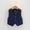 Dark Blue, variant on Pretxorve Kids Boys Jacket Formal Solid Sleeveless Dress Tank Button Front Outerwear Sizes 2-15Y