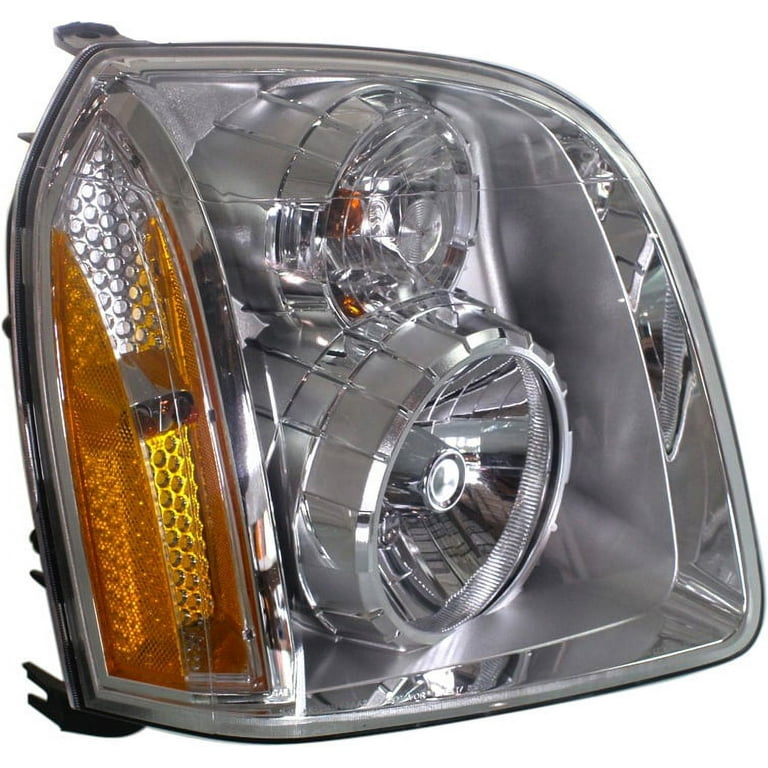 Headlight Compatible with 2007-2014 GMC Yukon XL 1500 Right Passenger Halogen with bulb(s), REPG100103