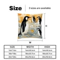 thumbnail image 5 of Penguin Pillow Covers Inserts - Set of 2 Chair Pillow Covers, Decorative Pillows - Available in 16x16, 18x18, and 20x20 Inches with Unique Patterns for Any Occasion, 5 of 6