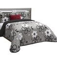 thumbnail image 1 of Edredón Ligero Matrimonial Elefantito Alatri color Gris  Doble Vista Floral, 1 of 6