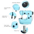 thumbnail image 3 of Graflsoa Compact Blue Electric Sewing Machine for Home DIY Projects, Dual-Speed, LED Light, Portable Design, AC/DC Power, Includes Accessories, 3 of 6