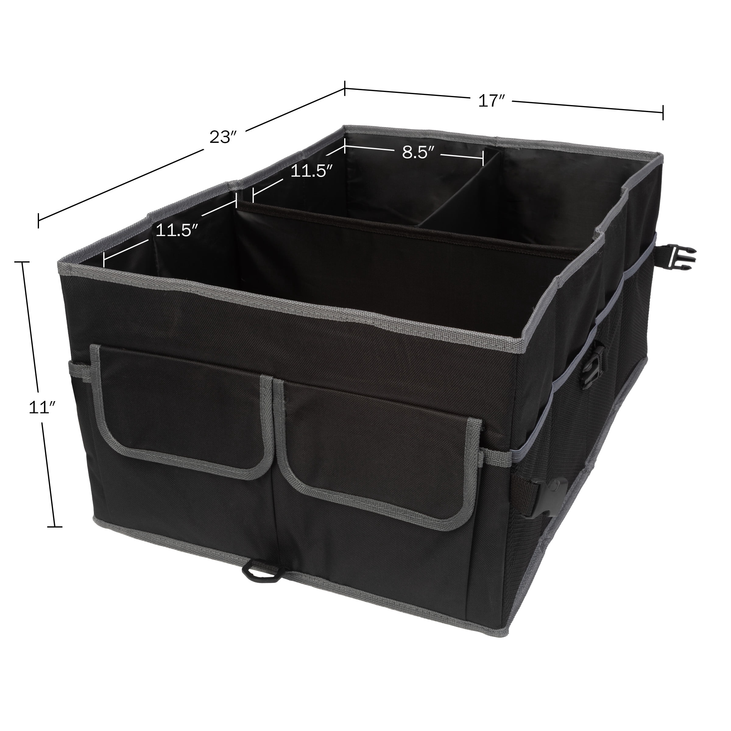 Stalwart Folding Car Trunk Organizer - Car Storage for SUV, Truck, or Sedan