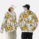 thumbnail image 4 of Fotbe Bird Sunflowers Chaqueta con Protección Solar UPF 50+ para Hombre y Mujer, Camisa con Capucha y Bolsillos-X-Large, 4 of 7
