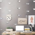 thumbnail image 3 of Forma de Corona Espejo Etiqueta de La Pared 3D Espejo Acrílico Papel Tapiz DIY Habitación Decoración Del Hogar Calcomanías 18 Piezas Scienceny JJ11083-01, 3 of 6