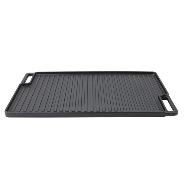 Plancha De Parrilla Reversible, Asas Huecas Resistentes Para Horno, Plancha Rectangular De Hierro Fundido Resistente Al Calor Para Interior