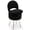 Black, variant on Korser Vanity Stool Chair with Folding Back,Upholstered Vanity Chair with Storage,Comfy Makeup Stool for Bedroom Living Room,White