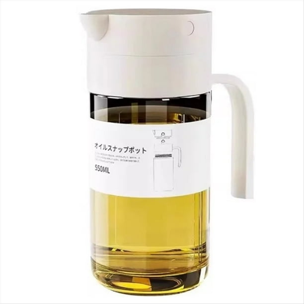 Botella de Aceite de Cocina, Dispensador de , Aderezo para Ensaladas, Vinagrera de Vidrio, A Prueba de Fugas.