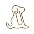 thumbnail image 3 of 25pcs Shaped Paper Clips Metal Material Light Portable Golden Puppy Shapes Office Clips for Document Classification, 3 of 3