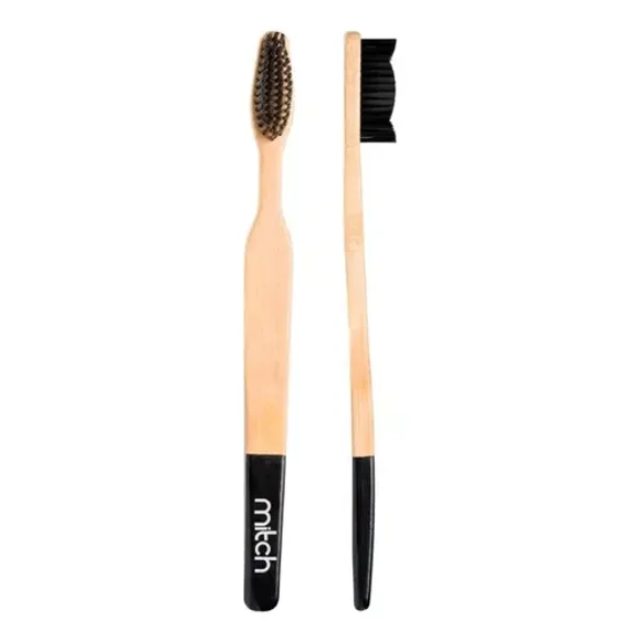 Cepillo Dental de Bambú Ecológico Mitch con Cerdas de Carbon Activado
