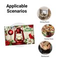 thumbnail image 5 of JOOCAR Merry Christmas Red Lantern and Cardinal Design Linen Table Mats Set of 4 for Home Kitchen Table Decor 12x18 inch, 5 of 5