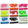 thumbnail image 2 of U8MO 100 Fluo Neon Beads Acrylic Round Beads 10mm(3/8") Rubber Tone Color Choice-Hot Pink, 2 of 7