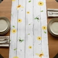 thumbnail image 5 of Table Runners 60 Inches Long Dress Scarves, Spring Dog Farmhouse Kitchen/Dining Table Runner, Small Coffee Tablerunners, Sunflower Daisy Botanical Vintage 13x60 Inch, 5 of 9