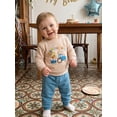 thumbnail image 5 of RUINIXCW Toddler Baby Boy Birthday Outfit Long Sleeve Sweatshirt and Pants 2Pcs, 5 of 8