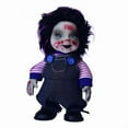 thumbnail image 2 of Halloween Voice-Activated Light-Emitting Walking Ghost Scene Decoration Ornament - Handcrafted Horror Collectible Doll with Customizable Features, Striped Shirt and Overalls, 2 of 4