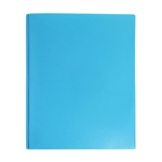 Btomtd Plastic Folders With Pockets Heavy Duty Pocket Folders Letter Size File Folders For Documents Office School, Light Blue