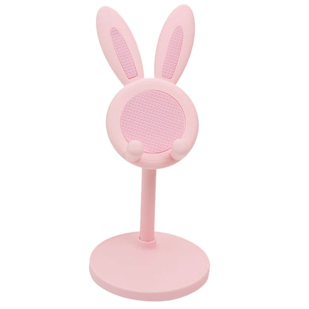 GOOHOCHY Soporte para teléfono de conejito Soporte giratorio para teléfono Soporte ajustable para tableta Pc Soporte portátil para tableta Soporte para teléfono móvil