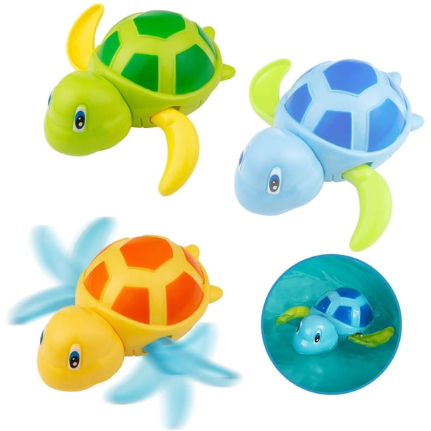 Juguetes de baño para bebé, juego de 3 piezas de tortugas, bañera para bebé, juguete de piscina, juguetes de baño, tortuga, bañera, juguete de piscina, regalo