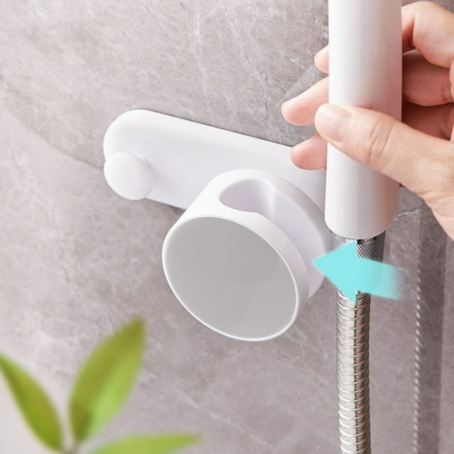Soporte de ducha sin taladro, base de ducha ajustable, fácil de instalar, soporte de ducha de pared, compatible con varios cabezales de ducha, sistema de ducha de baño, soporte universal para ducha.