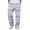 89#Purple, variant on Men Baggy Wide Leg Pants Striped Print Elastic Waist Drawstring Sweatpants Loose Fit Street Style Trousers With Side Pockets L