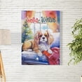 thumbnail image 2 of Watercolor Hello Winter Cavalier King Charles Spaniel Chill Christmas Welcome Vertical Matte Canvas Poster Dog Lover Gifts Wall Art Home Decor - 00016, 2 of 5