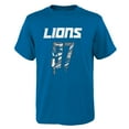 thumbnail image 2 of Youth Aidan Hutchinson Blue Detroit Lions Mainliner Drip Player Name & Number T-Shirt, 2 of 3