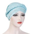 thumbnail image 1 of Muslim Women Turban Hat Shiny Rhinestone Long Braid Chemo Cap Bandana Headwrap, 1 of 10