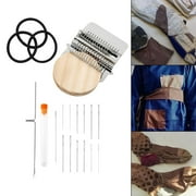 Household Speedweve Type Loom Weave Tool with Wooden Disc Darning Knitting Loom for Mending Jeans And Clothes crafts Handcrafts Making , , as described