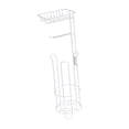 thumbnail image 2 of serony Innovative Toilet Paper Holder Stand Paper Roller Holder Rustproof Metal Storage Rack Bathroom Essential, 2 of 6