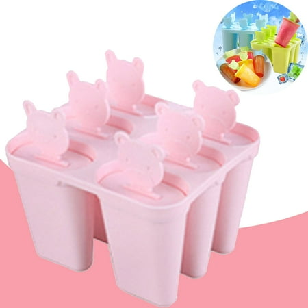 

Xulianz DIY Bear Ice Lollipop Maker - Fun Cartoon Molds for Kids - Create Delicious Homemade Popsicles with Juice Yogurt & More - for Family Parties & Gifts PK2