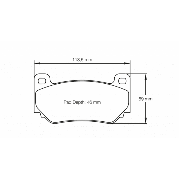 Pagid Racing 4349 RS14 Compound Brake Pads