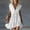 🔥 White, variant on Sentmoon Draped Dress Work Dress Summer 2026 Short Sleeve Crew Neck Button Down Regular Fit Cocktail Dress for Women with Pockets for Work and Weekend S-3XL