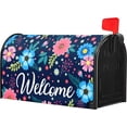 thumbnail image 3 of Spring Summer Flowers Mailbox Covers Magnetic Welcome Mailbox Cover Floral Magnetic Mailbox Cover Mailbox Wraps Standard Size 21" X 25.5" Holiday Garden Mailboxs Decorations for Outside, 3 of 6