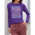 thumbnail image 2 of Injustice Is A Social Threat Long Sleeve Women's, 2 of 4