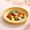yellow, variant on Household Fruit Snack Plat Snack Plates Eco-Friendly Plastic Non-Slip Base Design Versatile Styling & Use Dedicated for Cakes, Desserts, or Snacks Multiple Colors 9 in