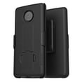 thumbnail image 2 of Encased Moto Z4 Belt Clip Case (DuraClip) Slim Fit Holster Shell Combo (Rubberized Grip) Smooth Black, 2 of 8