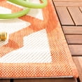 thumbnail image 4 of Safavieh Courtyard Amber Geometric Indoor/Outdoor Area Rug, Beige/Terracotta, 6'7" x 9'6", 4 of 9