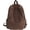 Brown, variant on Vintage canvas backpack for women men travel backpack solid color simple backpack laptop backpack rucksack (brown)