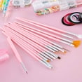 thumbnail image 3 of Nail Art Kit Nail Art Brushes Nail Dotting Tool Nail Striping Ribbons Rhinestone Crystals Nail File Kit for Women, 3 of 7