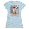 Sandlot Comedy Baseball Movie Ham Legends Never Die Juniors Sheer T-Shirt Tee