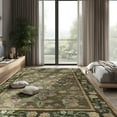 thumbnail image 3 of FULIE Living Room Rug Boho Area Rug Non Slip Floral Vintage Low Pile Large Rugs for Bedroom,Kids Playroom,5'x8',Coffee, 3 of 7