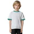 thumbnail image 7 of Kaemgyyd Infant Baby Boys Outfit T-Shirt Unisex Toddler Girls Short Sleeve Crew Neck Tee Casual Basic Color Block Tops 2-13 Years, 7 of 7