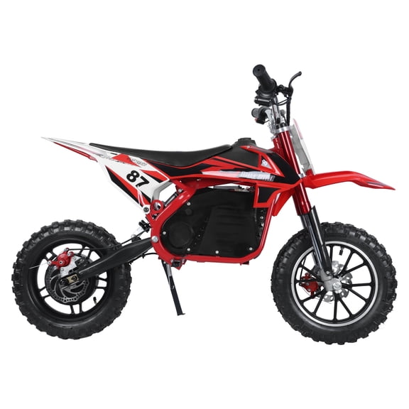 Kolpty Electric Dirt Bike for Kids, Dirt Bike, Kids Electric Motocross Bike, Off Road Mini Motorcycle, Electric Pocket Motorbike with 36V 500W Motor, 10 Inches Wheels, 25KM/H High Speed Chain
