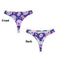 thumbnail image 3 of Balery colorful Skull mushroom rainbow Tangas de Algodón para Mujer con Estampado – Ropa Interior Sexy, Transpirable, G-string-X-Small, 3 of 6
