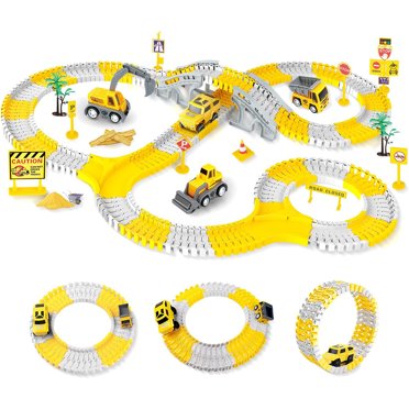 Wupuaait Electric Race Track Toy for Kids & Adults, Remote Control ...