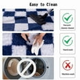 thumbnail image 6 of SARAG 5x7ft Sage White Sand Green Checkered Rug, Big Fluffy Plaid Area Rugs For Bedroom Living Room, Modren Indoor Carpet For Kids Girls Room, Nursery Dorm, Non-Slip, High Pile, 6 of 12